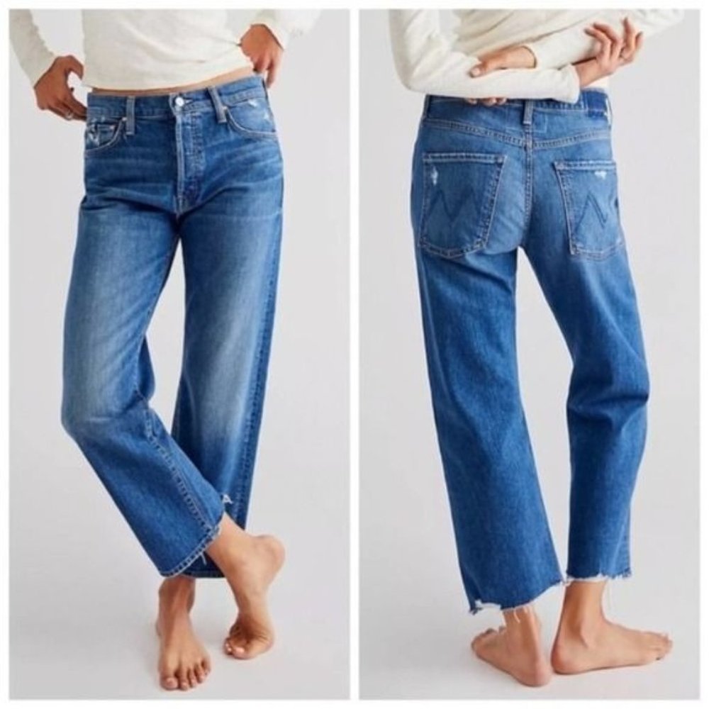 MOTHER Superior jeans 1448-259 the ditcher crop Chew Jeans In Broken Record